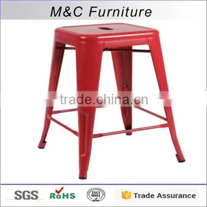 Reinforced Dinning Room Colorful Design Unfolded Steel Chair thumbnail-1