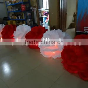 Lighting Inflatable Red and White Rose Flowers thumbnail-1
