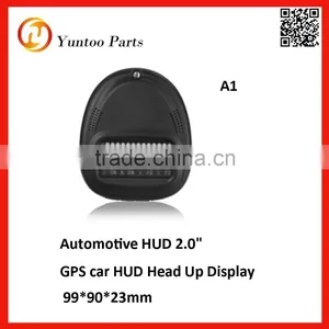 Multi-function GPS OBD2 Car HUD Head Up Display 2.0" With 5 of Alarm to Reminding thumbnail-1