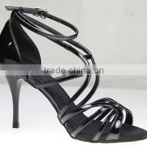 Black PU Standard Dance Latin Shoes thumbnail-1