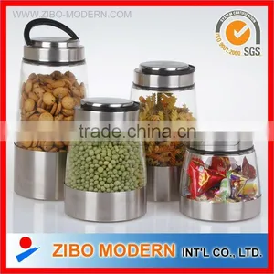 Round Glass Canister for Food thumbnail-1