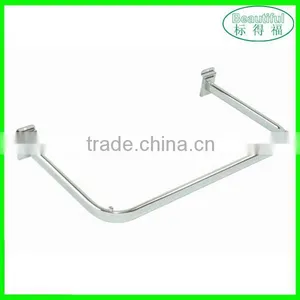 Slatwall Chrome Clothing Hanging Rail Supermarket Display Shelf thumbnail-2