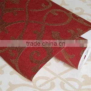 Red Pvc Vinyl String Heavy Wallpaper From Most Professional Wallpaper Manufacturer thumbnail-5