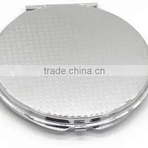 Promotional Silver Metal Compact Mirror for Ladies and Makeup Compact Mirror thumbnail-4