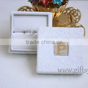Luxury Engagement Box Wedding Ring Box With Beaded Name Plate of P thumbnail-2