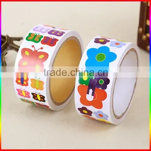 Customed Butterfly Design Paper Cartoon Stickers in Roll for Children thumbnail-2