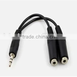 1.8M Male to 2*female 3.5MM Aux Cable thumbnail-2