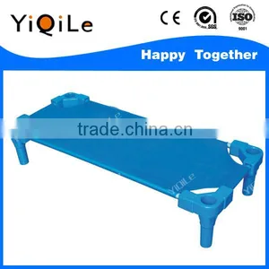 Wholesale Foldable High Quality Cheap Price Plastic Bed for Kids in Kindergarten thumbnail-1