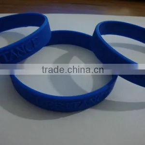 Promotional Embossed Logo Silicon Wristbands thumbnail-1