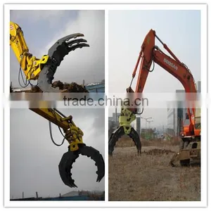 Hydraulic Log Grapple For 24-30 Ton Excavator thumbnail-1