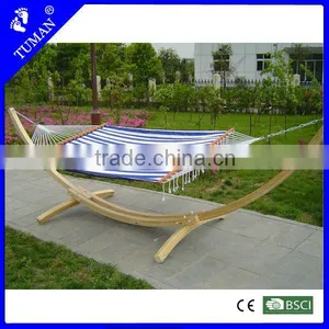 2014 Cotton Outdoor Camping Wood Hammock With Stand thumbnail-1