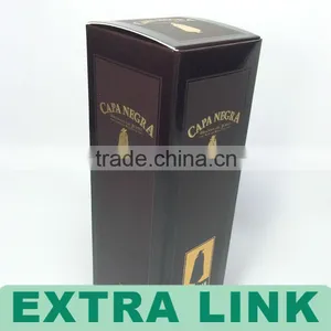 Custom Single Bottle Paper Cardboard Wine Box thumbnail-3