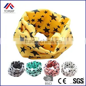 Stars Children's Cotton Neckerchief Kids Boy Girl Scarves Shawl Unisex Winter Knitting thumbnail-1