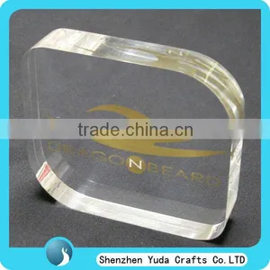 Wholesale Acrylic Brand Block Acrylic Logo Block, Round Corner Brand Block thumbnail-1
