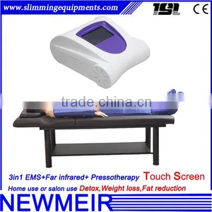 3 in 1 Touch Screen Pressotherapy Muscle Stimulator Far Infrared Compression Therapy Machine thumbnail-1
