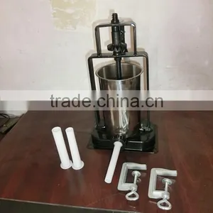 Stainless Steel Filling Machine Sausage Filler 4pcs Tubes 5LB thumbnail-2