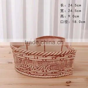 Ceramics Flower Pot for Home Office Desk Garden Decoration thumbnail-5