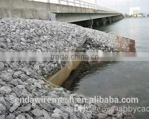 Riverbed Protection and Slope Protection Used PVC Coated Gabion Mesh thumbnail-1