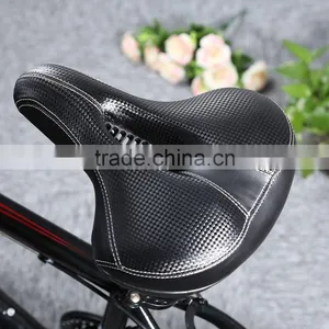 Slip-resistant Bicycle Saddle MTB Bicycle Parts Comfortable Soft Leather Cushion Mat Round Seat Design thumbnail-1
