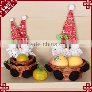 Cheap New Wicker Craft Gift Christmas Decorations Basket Made in China thumbnail-3