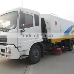 Large Dongfeng 6 Wheels 180hp Street Sweeper Truck for Sale thumbnail-3