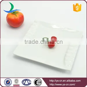 Wholesale Ceramic White Square Restaurant Custom Dinner Plate thumbnail-6