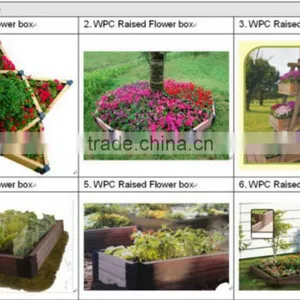 Outdoor Weather Resistant WPC Wood Plastic Composite Plant Box High Quality Flower Box Cheap Price WPC Box thumbnail-1