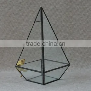 Indoor Decor Clear Plant Container Hanging Geometric Glass Terrarium thumbnail-1
