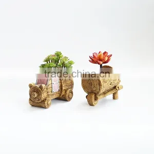 2016 Hot Sale Creative Succulent Planter Zakka Car Cartoon Resin Flower Pots thumbnail-2