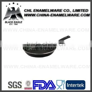 Cast Iron Non Stick Enamel Fry Pan With Soft Touch Handle thumbnail-5
