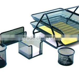 Store More 5 Set Desk Accessory Metal Mesh Office Set thumbnail-2