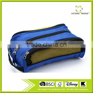 Store More Organizer Blue Travel Toiletry Bag With Mesh thumbnail-1