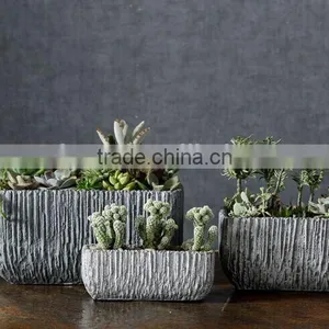 Sigma European Flower Pot Rectangular Fiber Cement Planters thumbnail-3