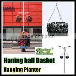 Plastic Hanging Planter Hanging Basket SL-Y040 Ball Planter, Vertical Garden Systems thumbnail-2