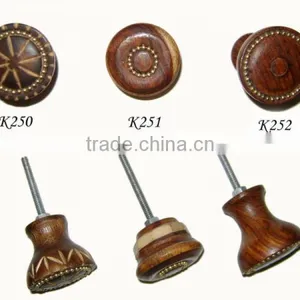 Small Wooden Knob,Decorative Wooden Knob thumbnail-1