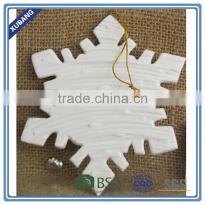 Ceramic White Snowflake Adornment Christmas Ornament thumbnail-1