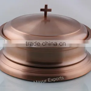 Stainless Steel Copper Finish Communion Set thumbnail-2