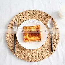 Water Hyacinth Placemat / Non Toxic Round Plate thumbnail-3