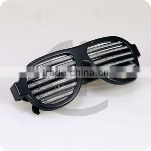 Amazon Best Seller Black Color Sound Activated Crazy Led Sunglasses Glitter Party Sunglasses thumbnail-3