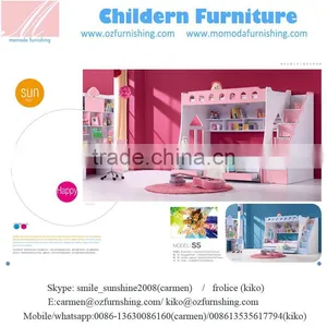 SJS5 New Design Solid Wood Loft Bed for Twins thumbnail-1