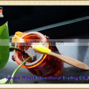 Popular Simple Design Yellow Bristle Bamboo Toothbrush for Children thumbnail-3