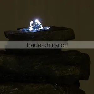 Cascading Rocks Tabletop Fountain With LED Lights thumbnail-5