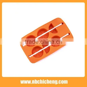 Lemon Silicone Ice Cream Mould/ Ice Tray Cube LollyPop Cream Maker/Popsicle Molds Set thumbnail-2