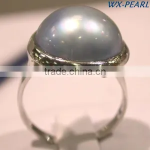 Fashion Jewelry Big Pearl Rings Tahitian Pearl Ring thumbnail-1