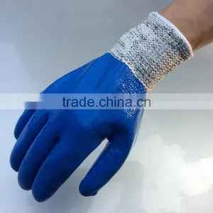 NMSAFETY Nitrile Coated Anti-cut Gloves for Construction thumbnail-1