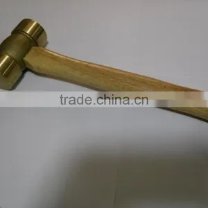 Non-sparking Hammer With Wooden Handle thumbnail-1