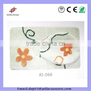 3pcs Bathroom Mat Anti-slip With Toliet Seat Cover thumbnail-4