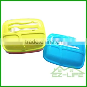 High Quality Meal Prep Premium Bento Lunch Box Containers- 3 Compartment Set With Lids Durable & Reusable for Kids and Adulte thumbnail-1