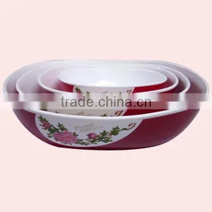 Four-piece Peony Bi-Color Candy Tray Salad Bowl thumbnail-2