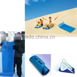 Roll Up Snow Carpet Sledge -Turbo Sheet Thrower Ride Fun Winter Outdoor Plastic Rider Slipped Knee Sled thumbnail-2